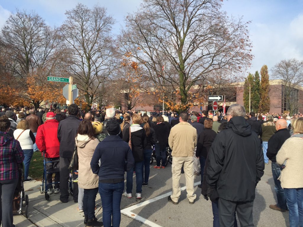 Many Cambridge residents are expected to attend Remembrance Day ceremonies as they did in 2015