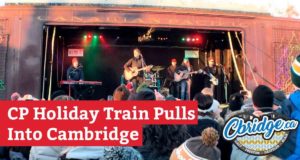 CP Holiday Train Pulls Into Cambridge